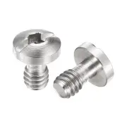 1/4" Male Mounting Screw Adapters Slotted 0.39" Length for Camera Tripod, 2Pcs