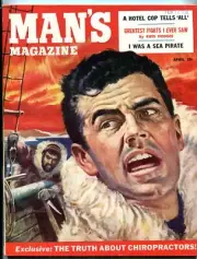 MAG: Man's Magazine April 1955- ESKIMO TERROR CVR/BOXING/VICE FN/VF