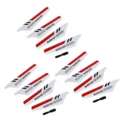 12 X Blades Compatible with S107 S107g Gyro Remote Control Helicopter Spares Repair Red
