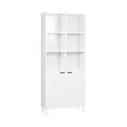 Alaska 10 CUBE BOOKCASE with 2 doors in Polar White