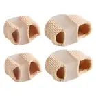 2 Count Toe Separators Gel with 2 Loops Lightweight Unisex Wear Sleeve Tube