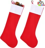 JOYIN 38” Jumbo Red Felt Christmas Stockings - Giant Gift Holder & Holiday Decor