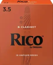 Rico by D'Addario RCA1035 Bb Clarinet Reeds, Strength 3.5, 10-pack