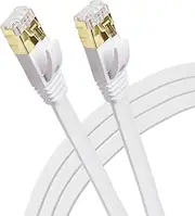 Maplin Flat Ethernet Cable 15M, CAT7 UTP LAN Network Cable RJ45 10Gbps Individual Shielding, Compatible with Laptop/PC, CCTV, PS4/5, Xbox, Switch, Modem, Router, Smart TV, Printer, WiFi Extender