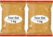 2kg - 2 Pack x 2- Toor Dal Lentils Arhar Dal Split Pigeon Peas - Premium Quality
