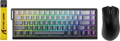 ATTACK SHARK X68 HE Wired Mechanical Gaming Keyboard and R1 Mouse 18K DPI