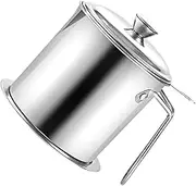 Alipis Pc l Stainless Steel Oil Strainer Pot Oil Filter Pot for Household Grease Can Easy to Clean and Carry