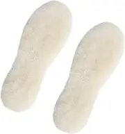 HOODANCOS 1Pair Warm Wool Insoles for Winter Thickened Sheepskin Shoe Pads Cozy Fluffy Inserts for Men and Women for Boots Sneakers and Cold Weather