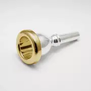 Genuine Bach 24K Gold Rim & Cup Tuba/Sousaphone Mouthpiece, 22 NEW! Ships Fast!