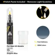 Touch Up Paint For Opel All Models 59L Dolphin Blau With Polish Paste
