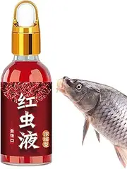 Robin Red Liquid Fish Attractant | Attractive Red Worm Liquid Scent Fish Attractants Baits,Smell Lure Tackle Food for Trout, Cod, Carp, and