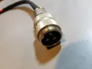 CEA-CBC3E three-pin male inline microphone extension connector 12 ga 10" Lead