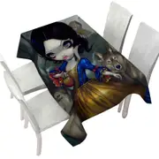 Loup Garou Cool Kids Fairytale Snow White Wolves Tablecloth