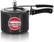 [HAWKINS] 3 Litre Instaa Pressure Cooker, Induction Inner Lid Cooker, Tall Body Hard Anodised Cooker, Best Black Cooker, Black (IIH3T)