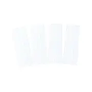 4Pcs/Set Cake Scraper Set Non-slip Comfortable Grip Plastic Buttercream Cake Scraper Comb Baking Tool White