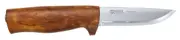 Helle Fossekallen - 90mm, Sandvik 12C27 Stainless Steel Knife (Curly Birch Handle with Leather Sheath)