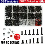 520PCS/Set RC Screws Box Repair Tool Kit for HSP 1/10 RC Car DIY Accessories AU