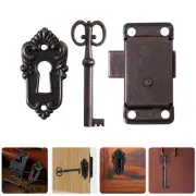 1 Set Cabinet Locks Retro Lock Cabinet Locks with Key Cabinet Lock