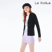 在飛比找momo購物網優惠-【Le Polka】個性仿皮褲裙/兩色-女(附腰帶)