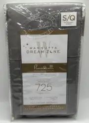 WAMSUTTA DREAM ZONE 2 STANDARD QUEEN PILLOWCASES 725 THREAD COUNT GREY *NEW*
