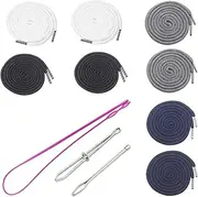8 Pieces Drawstring Cords Drawstrings with Easy Threaders for Sweatpants Shorts Pants Jackets Coats (8 Pieces)
