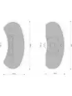 Bosch Brake Pad Front Set fits Ford Falcon 4.1 XD Combi Van (DB1045BL)