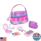 Battat- Play Circle- Makeup and Beauty Set – Dress Up Fashion Accessories – P