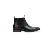 Mens Hush Puppies Wisconsin Boots Black Formal Work Shoes