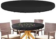 Round Tablecloths - Oxford Garden Furniture Covers For Outdoor Use | Protect Your Dining Table From Sun And Rain, Decorative Tablecloths, Round Protective Cover For Banquets