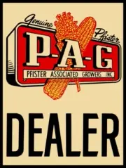 Phister Associated Growers PAG Seed Corn Dealer NEW METAL SIGN: 9x12" Ships Free