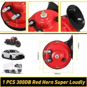 1 PC OXILAM 300DB Super Electric Air Horn For Trucks Car Boat Motorcycle 12V ABS (for: Toyota)