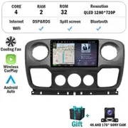 Redkid Android 13 Car Radio Multimedia Player For Renault Master Nissan Nv400 Opel Movano 2010 - 2021 Navigation Gps Android Auto Wifi 2G 32G CAM