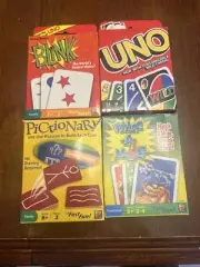 Mattel Uno & Blink Combo Pack Pictionary & Whack -A- Mole Combo Pack Sealed.
