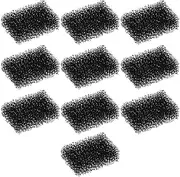 eMagTech 10PCS Pet Water Fountain Filter Sponge for 2.0L Pet Drinking Fountain Replacement Filters Cat Dog Water Dispenser Filters 33x23x12mm Black