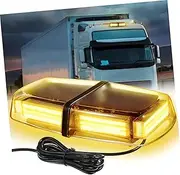 JUMPLAWN Car Roof Flashing Lamp LED Emergency Safety Warning Light with Magnetic Base for Vehicles Weatherproof and Scratch Resistant Easy Installation for Trucks and Cars