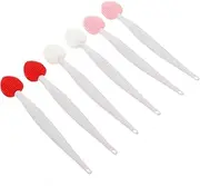 CTIRCHIU 6Pcs Nose Exfoliating Brush Ergonomic Lip Scrubbers for Blackhead Removal and Facial Cleansing Dual Sided Design Portable Beauty Tools