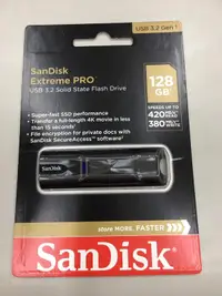 在飛比找露天拍賣優惠-SanDisk 128GB Extreme PRO【SDCZ