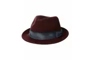 Goorin Brothers Dean the Butcher 4 Inches Center Dent Crown Hat - Burgundy - S
