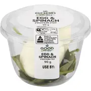Woolworths Good To Go Free Range Egg & Spinach Protein Pot 90g