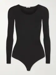 [Wolford] Wolford - Buenos Aires Stretch-jersey Thong Bodysuit - Black - x small x small Black