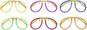 Glow Stick Eye Glasses - Assorted Colors 6ct
