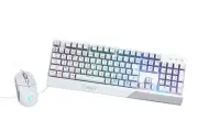 [New] MSI Vigor GK30 COMBO WHITE JP Gaming Keyboard Mouse Set KB576