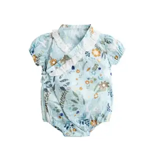 【Baby 童衣】任選 寶寶和服造型三角包屁衣 80070(藍底兔子)
