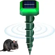 Vole Repellents - Mole Repellents Solar Powered for Lawns | Waterproof Animal Control Rodents Spikes Gopher Repeller for Garden, Lawn & Farms