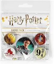 Pyramid International BP80486 Harry Potter Gryffindor Badge, Multi-Colour, 1x38 mm & 4x25 mm