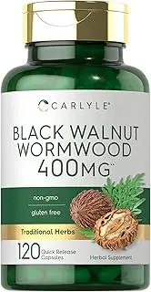 Black Walnut Wormwood | 120 Capsules | Herbal Complex | Non-GMO, Gluten Free | by Carlyle