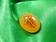 Golden Isha Mani(Rare) Natural Cross True Cross pearl angel mustika moti