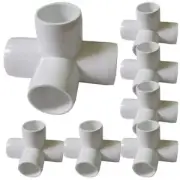 8Pcs 1 Inch Pipe Fittings PVC Elbow Fitting Tent Connection