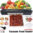 Vacuum Sealer Machine + 10PCS Bags Precut Food Storage Heat Seal Cryovac Bags
