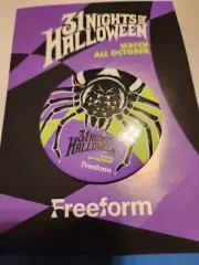 2022 Oogie Boogie Bash Exclusive FREEFORM 31 NIGHTS OF HALLOWEEN Pin Button